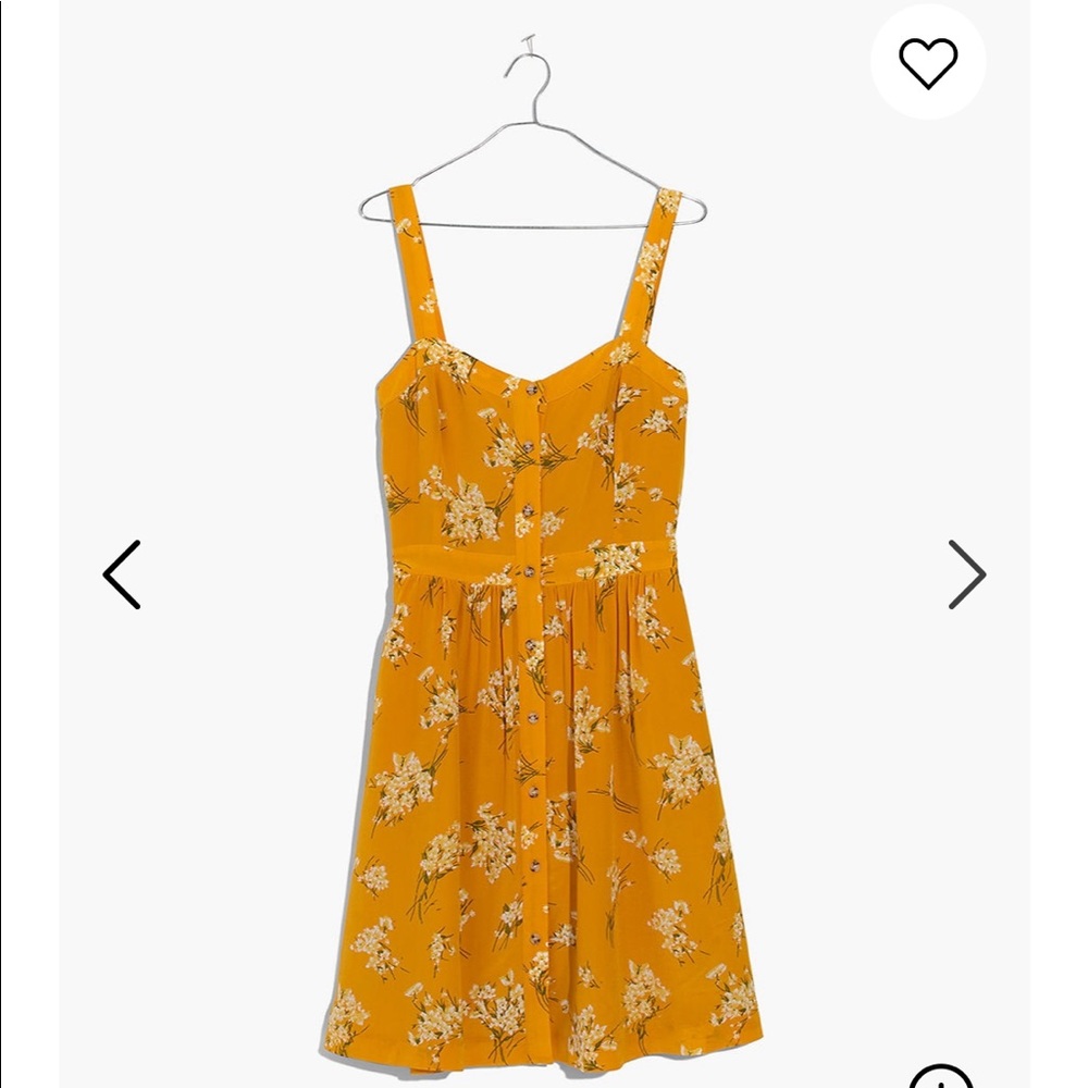 Madewell Silk Fleur Bow-Back Dress